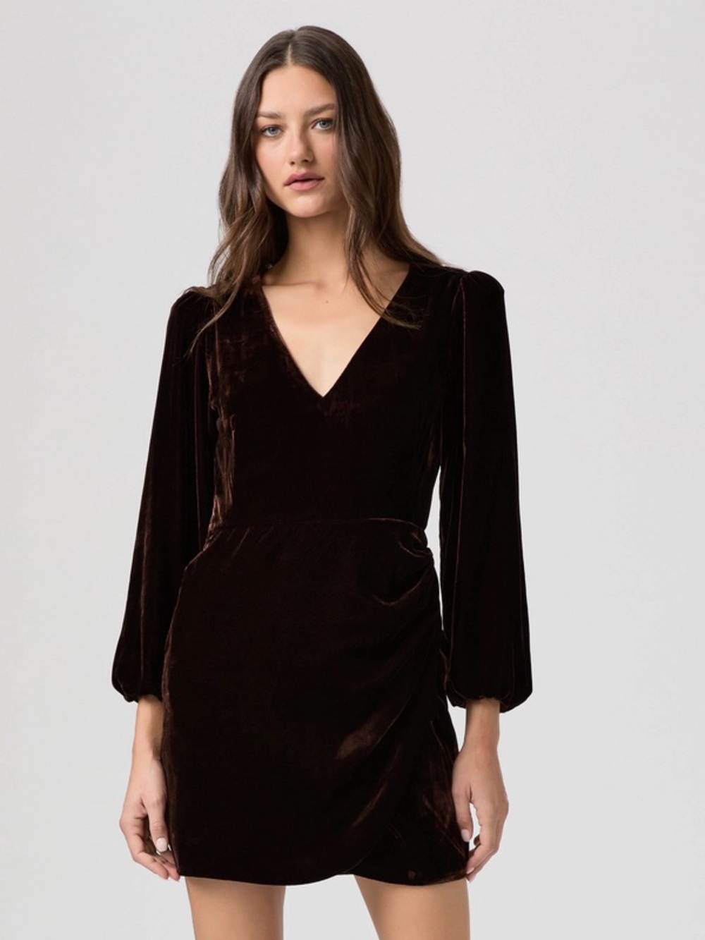 Paige Lawry Velvet Mini Dress